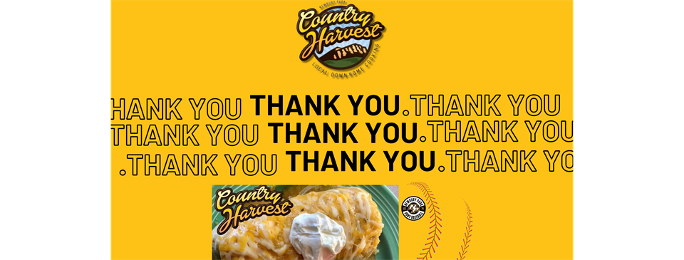 Grab a Country Harvest Breakfast Burrito at the Snack Shack on Sundays!