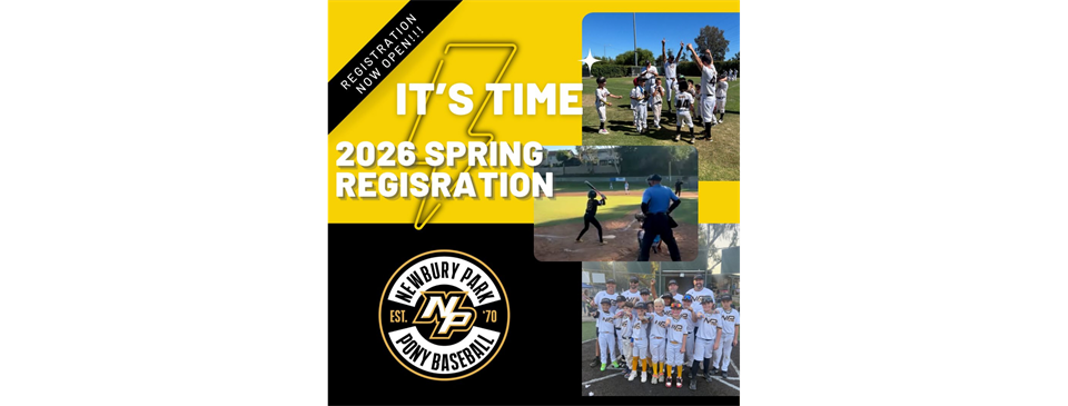 Sign up for Spring Baseball! Early Registration ends 11/14
